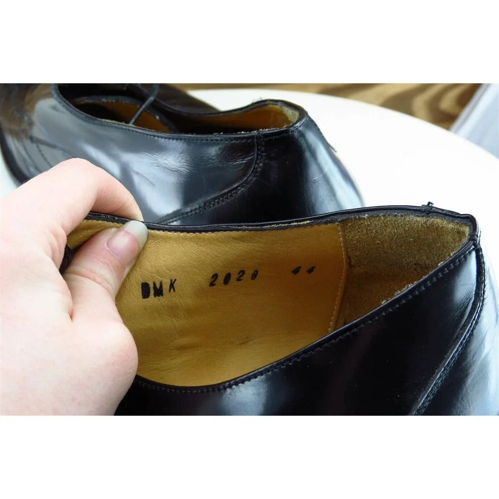 Four-Ay Shoes Sz 44 M Black Derby Oxfords Patent Leather‎ Men 2020